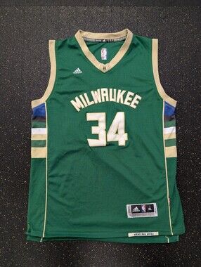 Milwaukee Bucks Adidas Jersey - Antetokounmpo 34 - XL